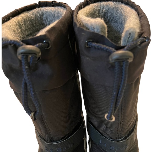 LL Bean Kids Snow Boots Black/purple Winter Cold Weather Insulated Buckle‎ - Picture 12 of 16